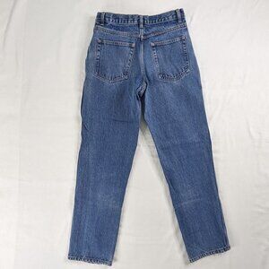 VTG Straight Leg Medium Wash Blue Denim High Rise Jeans